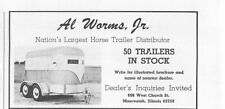 Al Worms Jr Trailer Sales Mascoutah Illinois Vintage Magazine Print Ad picture
