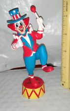 Vintage Rare 1990 Schmid Bozo The Clown Figurine nice with box, pics,  picture