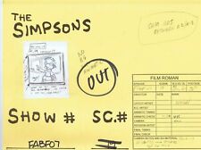 Simpsons Milhouse Original Art w/COA Animation Production Folder FABF07SC19ULOL2 picture