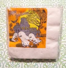 30 Vintage C.A. Reed Halloween Beverage Napkins Ghost Sealed picture