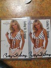 CATHY ST. GEORGE 2004 PLAYBOY - BENCHWARMER MODEL BLACK INK AUTO CARD NRMT-MT picture