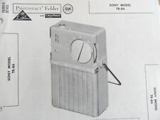 Original Sams Photofact Manual SONY TR-86 (455) picture
