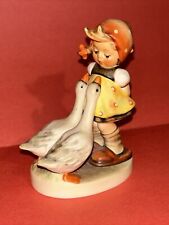 Vintage Goebel Hummel Figurine #47 3/0 GOOSE GIRL w/ Ducks Geese  W. Germany 4