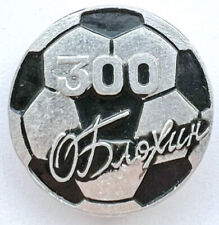 USSR SOVIET SOCCER FOOTBALL PIN BADGE. OLEG BLOKHIN 300 GOALS picture