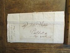 Antique Ephemera 1813 Stampless Letter re: the Shipment of  Tow Cloth picture