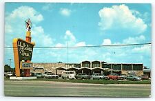 1960s CARBONDALE ILLINOIS HOLIDAY INN  US HWY 13 VW VAN CHROME POSTCARD P2370 picture