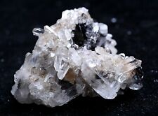 49g Natural White Crystal Cluster & Flower Shape  Specularite Mineral  Specimen picture
