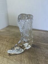 Ralph Lauren Signed Lead Crystal Cowboy Boot 5” Tall picture
