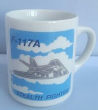 Vintage 1989 F-117A stealth fighter coffee cup mug picture