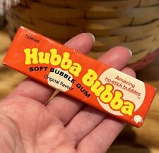 1980’s HUBBA BUBBA ORIGINAL Bubble Gum Slim Pack - Wrigley's Candy VINTAGE NOS picture