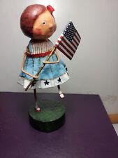 Lori C Mitchell July 4th Little Betsy Ross Folk Art Figure Figurine picture