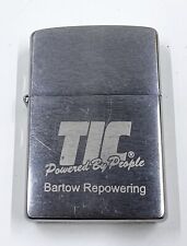 2008 Zippo Brushed Finish Lighter TIC Powered By People GC Ad Bartow Repowering picture