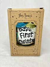Laura Kirkland Designs Glory Haus Blue Babys 1st Christmas Holly Berry Ornament picture