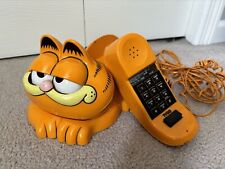 GARFIELD VINTAGE 1980's LAND-LINE PHONE Tyco EYES OPEN and CLOSE ✅✅✅ picture