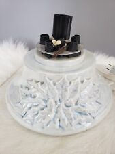 Large Nowell base Mold Ceramic Christmas Tree Base Only Lighted White picture
