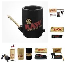 raw wake and bake caramic mug cup+raw king 1 1/4size six shooter raw cone loader picture