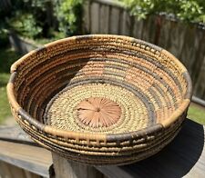Vintage Basket from Nigeria? 9 inch diam picture