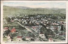GREENFIELD, MASS. C.1923 PC.(N10)~BIRD’S-EYE VIEW OF DOWNTOWN GREENFIELD picture