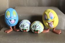 Vintage Easter Eggs Bunnies Figures 1988 Hard Sponge Ball Bunny  ............... picture