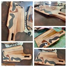 One Of A Kind Hand made live edge Wooden serving tray/cutting Board/charcuterie picture