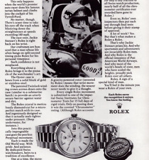 Rolex Watch Jackie Stewart World Champion Chronometer Vintage Print Ad 1972 picture