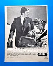 QANTAS -1961 Australian AIRLINES Plane Aviation  Magazine Print AD APL1 picture