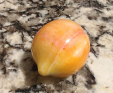 vintage carved & polished natural color marble alabaster or agate? stone peach picture