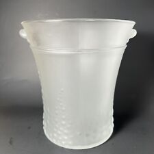 Vintage Italian Frosted Glass Champagne Bucket picture