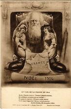 PC CPA FRENCH PROPAGANDA, SATIRE, WW1, NOEL DE LA FRANCE, (b16812) picture