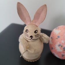 Vintage Easter Rabbit Paper Mache/Spun Cotton Figurine Extremely Rare  picture