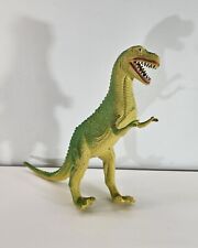 Vintage Imperial Plastic Dinosaur T-Rex Green And Yellow 1986 Standing China picture