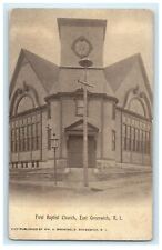 1912 Entrance to First Baptist Church, Rhode Island RI Postcard picture
