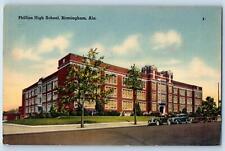 Birmingham Alabama AL Postcard Phillips High School Building Exterior c1940's picture