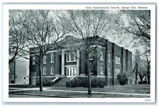 c1960s First Presbyterian Church Exterior Osage City Kansas KS Unposted Postcard picture