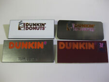 DUNKIN DONUTS / BASKIN ROBBINS * Employee Uniform Name Badges (4) diff. picture
