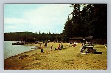 WA-Washington, Picnic Grounds, Cascade Lake, Scenic View Area, Vintage Postcard picture