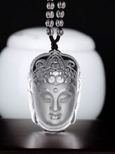 5A Natural Clear Crystal Quartz Buddha Vairocana Gems Pendant Reiki Healing Gift picture