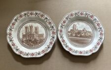 Lot Of 2 VTG Wedgwood Porcelain Cathedral Series Plates, The Empress Catherine picture