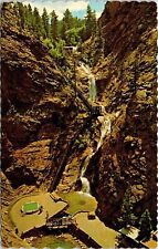 Seven Falls Cheyenne Canon Colorado Springs Colorado Scenic Chrome Postcard picture