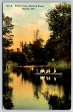 c1910s River View Horlick Park Racine Wisconsin Antique Postcard picture