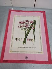 Vintage Tea Towel Flower University Collection Samuel Lamont Licenced  24 X 18 picture