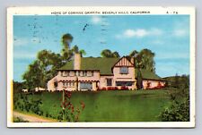 c1927 WB Postcard Beverly Hills CA California Home of Corinne Griffith picture