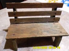 VINTAGE Wooden VILLAGE TOY PARK BENCH dollhouse doll house 4