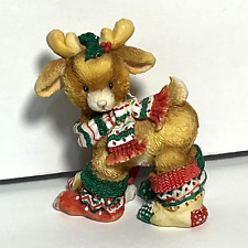 Enesco Santas Special Deerlivery Reindeer Figurine 1994 picture
