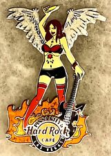 HARD ROCK CAFE LAS VEGAS SEXY ANGEL GIRL WITH WHITE WINGS IN FLAMES PIN # 56933 picture