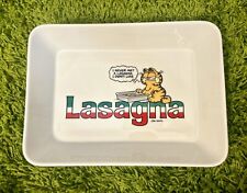 Garfield Lasagna Dish I Never Met A Lasagna I Didn't Like Enesco RARE VTG 1978 picture