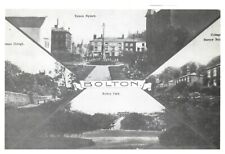 1914 Dean Clough Barrow Bridge Bolton Park Nelsons Square Chrome Postcard UNP  picture