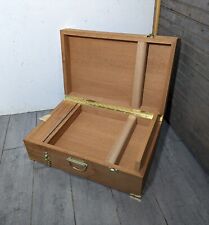 Vintage Handcrafted Wood Artist Art Supply Storage Utility Travel Field Box Case picture
