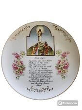 USED - Vintage Lord's Prayer Plate (See Description) picture