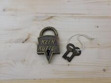 E.C. Simmons Keen Kutter Brass Padlock With 2 Keys St Louis USA picture